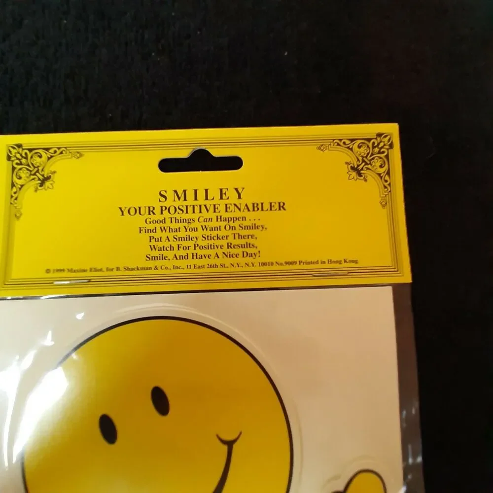 Vtg SMILEY Your Positive Enabler Card Maxine Eliot Shackman NOS NIP 1999 Retro